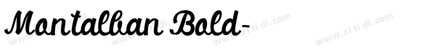Montalban Bold字体转换